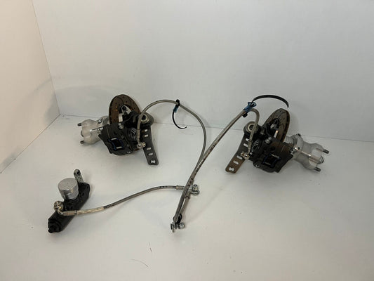 Used Lenzokart front brake system KZ including axle and hubs