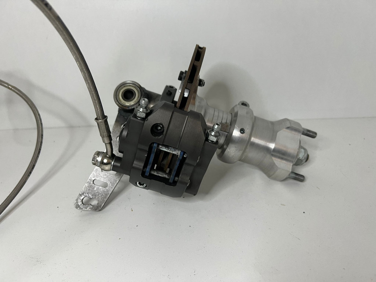 Used Lenzokart front brake system KZ including axle and hubs