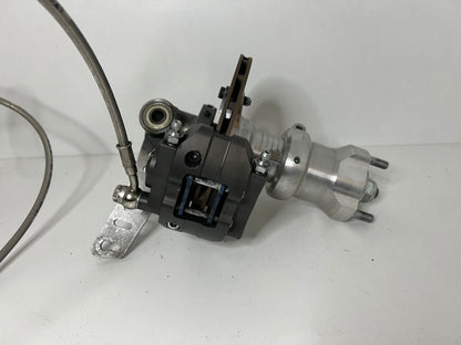 Used Lenzokart front brake system KZ including axle and hubs