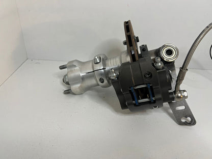 Used Lenzokart front brake system KZ including axle and hubs