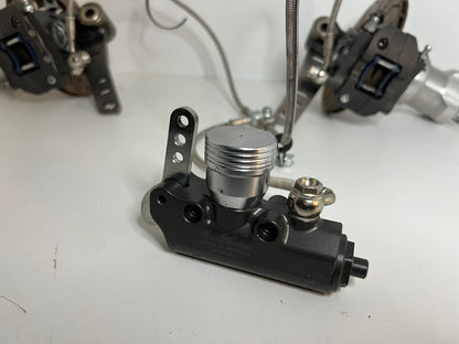 Used Lenzokart front brake system KZ including axle and hubs